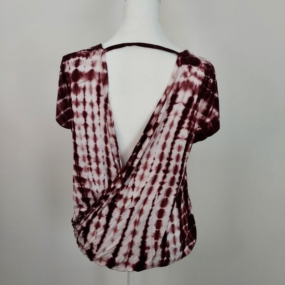 Chaser Double Surplice Tie-Dye Cap Sleeve Tee NWOT - Picture 2 of 8